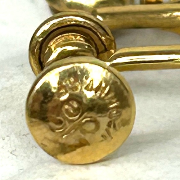 Vintage DCE Screw-back Earrings 14k GF With Tigers-eye Stone - Picture 3 of 8